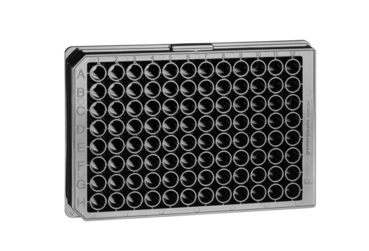 Greiner Bio-One Microplate 96W Non-binding, PS, Flat Bottom, Chimney Style, Black