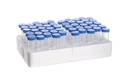 Greiner Bio-One REACTION TUBE, 5 ml, PP, NATURAL, CONICAL, BLUE SCREW CAP, GRADUATED, STERILE, 50 PCS./RACK