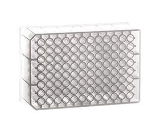 Greiner Bio-One 96 Deep Well MASTERBLOCK Storage Plate, PP, Sterile, 1 ml/well, Chimney Style, Round (U) Bottom, Natural
