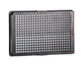 Greiner Bio-One Cell Culture Microplate, 384 Well, PS, F-Bottom, ΜClear®, Black, Cellstar®, Cell-Repellent Surface, Lid, Sterile, 8 Pcs./Bag