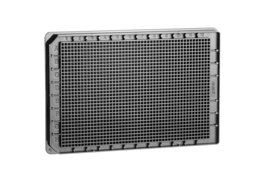 Greiner Bio-One Microplate 1536W HiBase FLUOTRAC™™ 200 Plate, PS, Medium Binding, Flat Bottom, Black