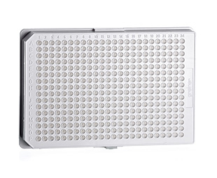 Greiner Bio-One Microplate, 384 Well, PS, F-Bottom, Small Volume, Hibase, Med. Binding, White, 10 Pcs./Bag