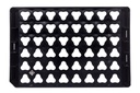 Greiner Bio-One 48-way Datamatri x RACK for 1 & 2 ml Cryo.s, PP, Black w/Natural Low Lid, custom barcoded