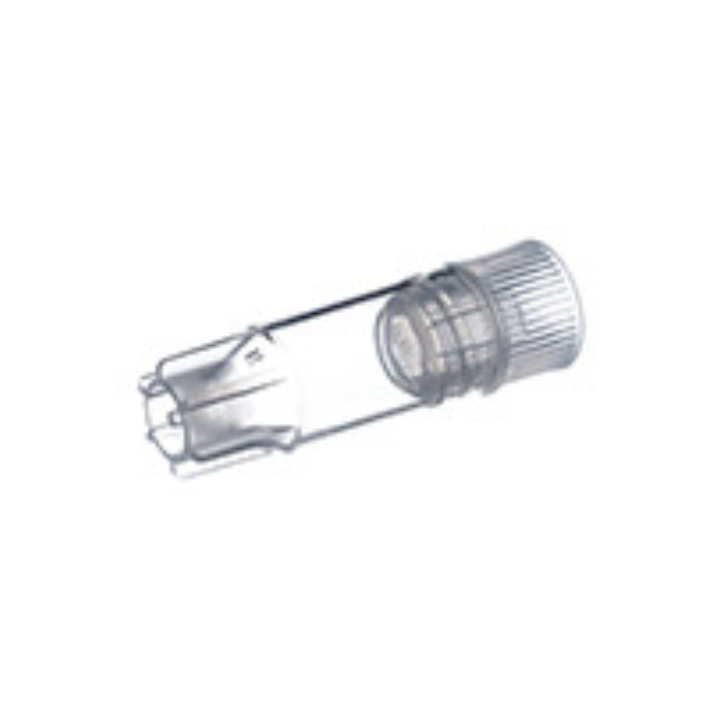 1 mL Cryo.s Tube, PP, Sterile, Internal Thread Natural Cap, Starfoot Base, Conical Bottom, 150 White Cap Inserts per CS, Case of 500