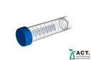 Centrifuge Tube, 50mL, 30x115mm, Sterile, Skirted, PPN, Conical, BLU Screw Cap, Case of 450