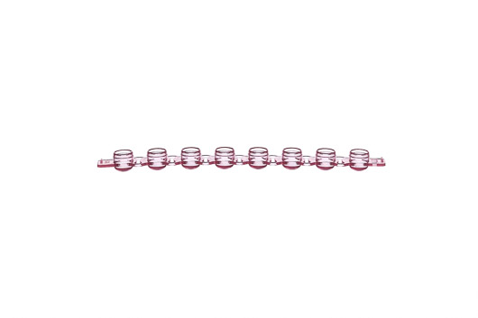 Greiner Bio-One PCR strip caps, domed lid, red