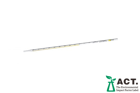 Greiner Bio-One Serological pipette, PS, 1mL, Bulk Wrapped, Sterile, 1/100 graduations, YLW color code