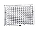Greiner Bio-One 96W CrystalQuick™ RW (Round Wells) Protein Crystallization Plate, PS, w/3 Round, Curved Bottom Crystallization Wells, Clear