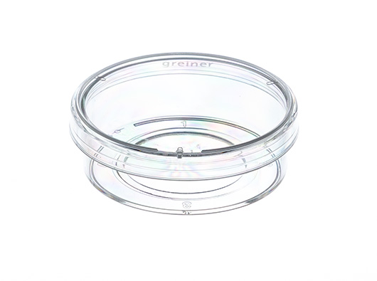 Greiner Bio-One CELLview cell culture dish, one compartment, Advanced TC treated, Sterile