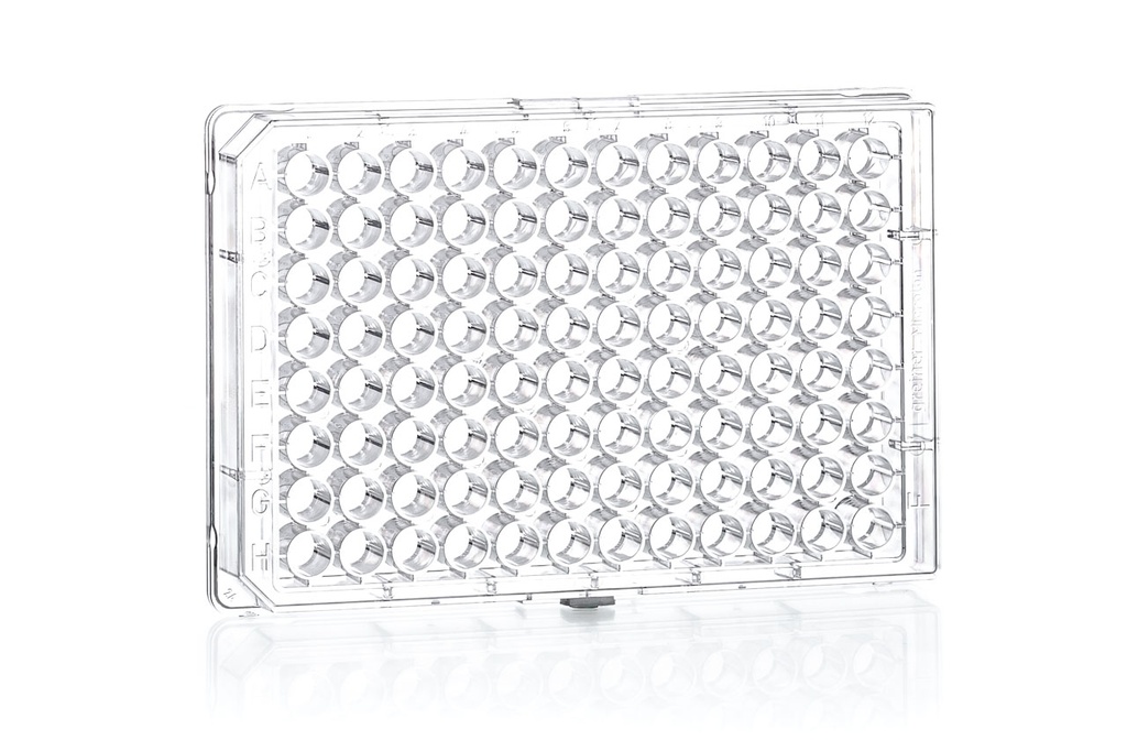 Greiner Bio-One 96W No Bottom Plate, PS, Chimney Well, Clear