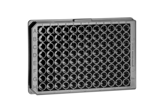 Greiner Bio-One Microplate 96W FLUOTRAC™™ 200 Plate, PS, Medium Binding, Flat Bottom, Chimney Style, Black