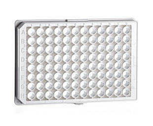 Greiner Bio-One Cell Culture Microplate 96W CellStar Plate, PS, TC Treated, Sterile, Flat BOT, Chimney Style, White µClear, w/Lid