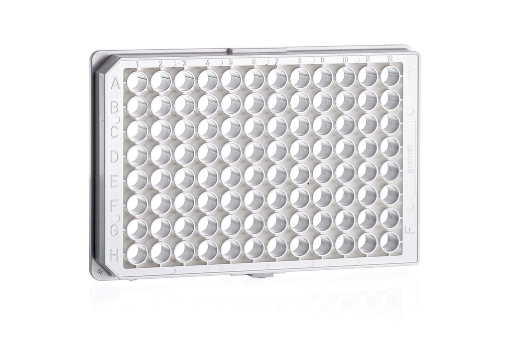 96W Non-binding, PS, Flat Bottom, Chimney Style, White Clear, Case of 40