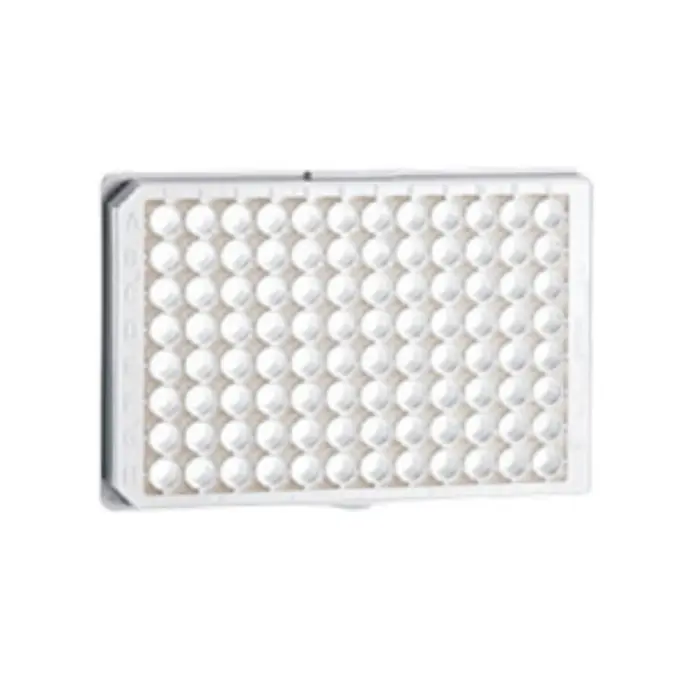 96W CELLCOAT Poly-D-Lysine Plate, PS, Flat Bottom, Chimney Style, White, w/Lid, Case of 20