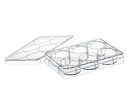 Greiner Bio-One CellStar, 6W Plate, PS, Sterile, Flat BOT, Chimney Style, w/ Lid