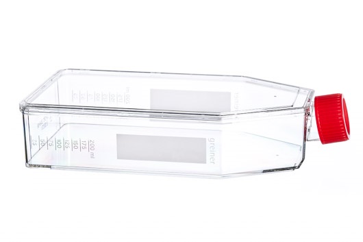 CELLSTAR T175 Flask, 650mL, TC Treated, Sterile, Hi-Profile, Canted Neck, w/ Plug Seal Cap, Case of 40