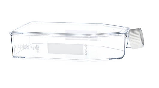 CELLSTAR T175 Flask, 650mL, Sterile, Hi-Profile, Canted Neck, w/ Filter Cap, Case of 40