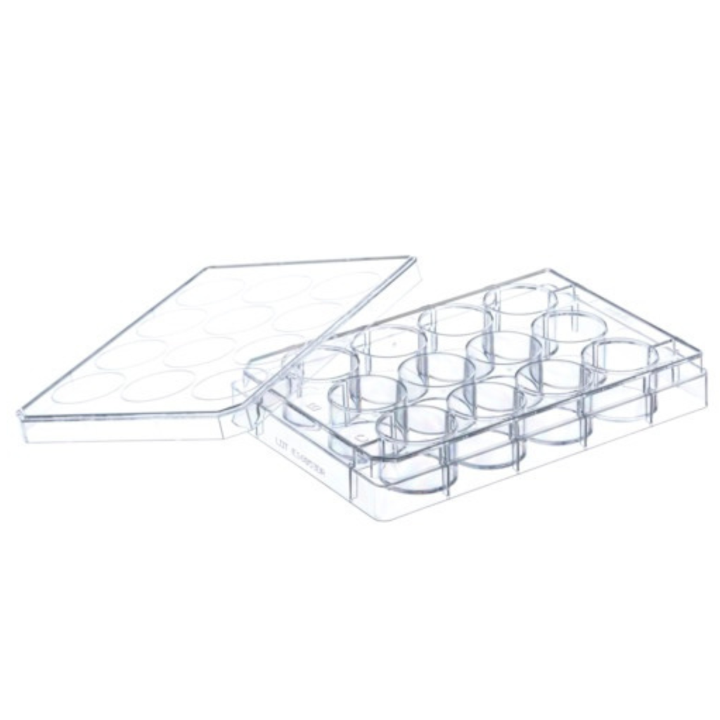 Greiner Bio-One 12W Plate, Advanced TC, Sterile, w/ Lid