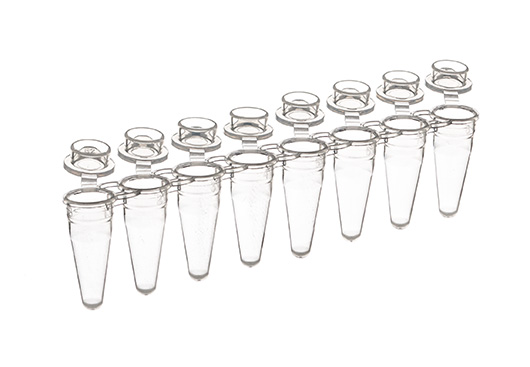 Sapphire PCR 0.2ml strips, low profile clear, individual attached optical caps for Real Time PCR, Case of 1200