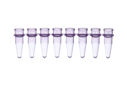 PCR 0.2ml strip tubes, violet, Case of 1250