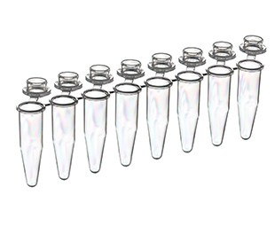 Sapphire PCR 0.2ml breakable strips, with individual attached standard dome caps, Case of 1200