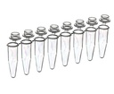 Sapphire PCR 0.2ml breakable strips, with individual attached standard dome caps, Case of 1200