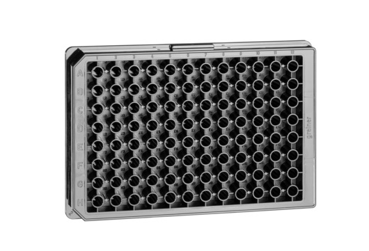 Greiner Bio-One Microplate 96W Half Area FLUOTRAC™™ 600 Plate, PS, High Binding,Flat Bottom, Chimney Style, Black