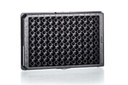 96W Half Area CELLSTAR Plate, PS, TC Treated, Sterile, Flat Bottom, Chimney Style, Black, w/Lid, Case of 32