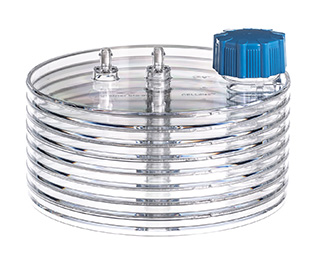 Greiner Bio-One CellDisc, 8 Layers, 2,000 cm², PS, Clear, Standard Screw Cap Blue, Advanced TC, Sterile, Single-Packed