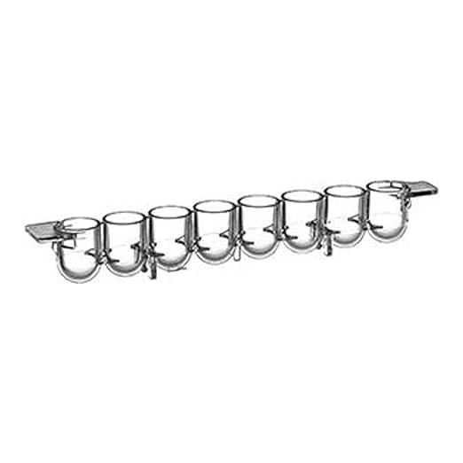 Greiner Bio-One U8 MICROLON 200 Well strips, PS, Medium Binding, 1 x 8 Round Bottom strips for Plate Frame 754101, Clear