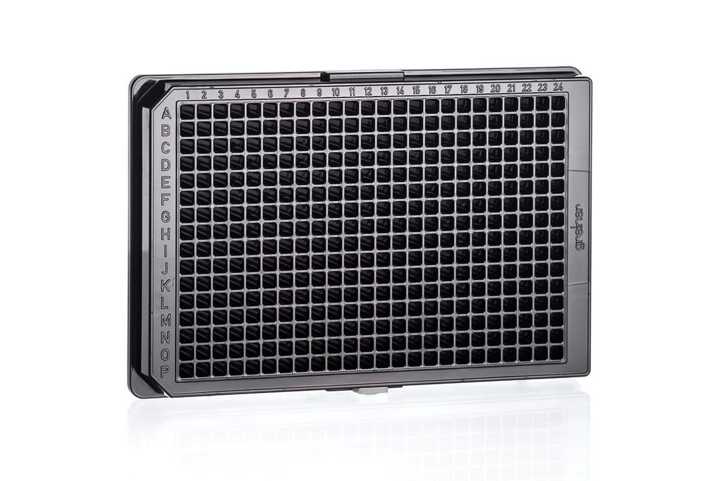 Greiner Bio-One Microplate Microplate 384 Well FLUOTRAC™™ 200 Plate, PS, Medium Binding, Flat Bottom, Black