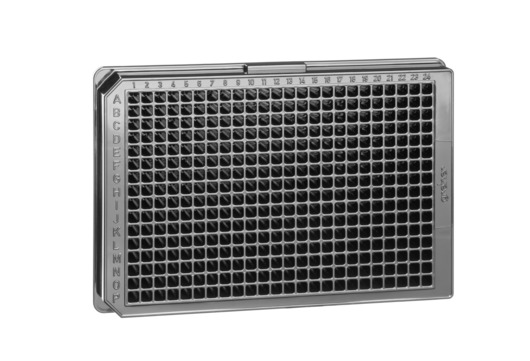 Greiner Bio-One Cell Culture Microplate Cell Culture Microplate 384 Well CellStar Plate, PS, TC Treated, Sterile, Flat Bottom, Black, w/Lid