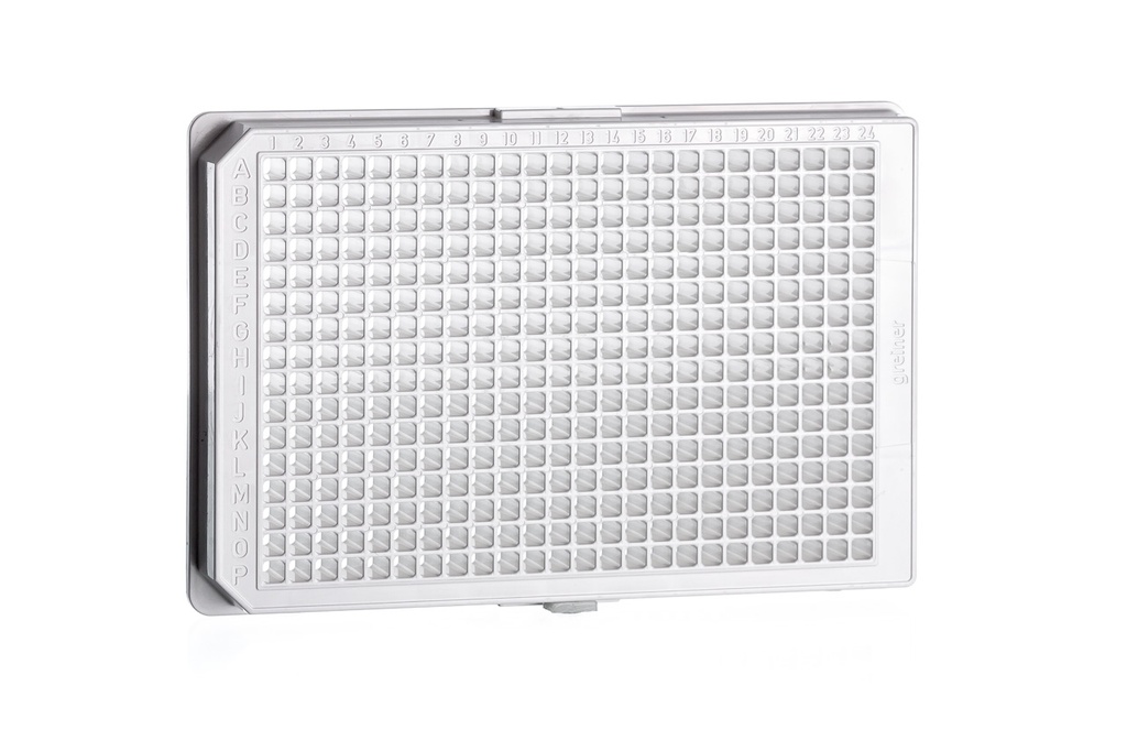 384W CELLSTAR Plate, PS, TC Treated, Sterile, Flat Bottom, White uClear, Case of 40