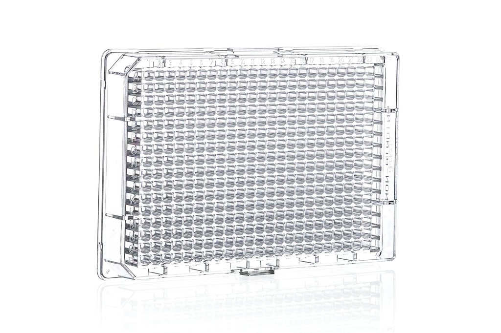 384W Non-binding Plate, PS, Flat Bottom, Clear, Case of 40