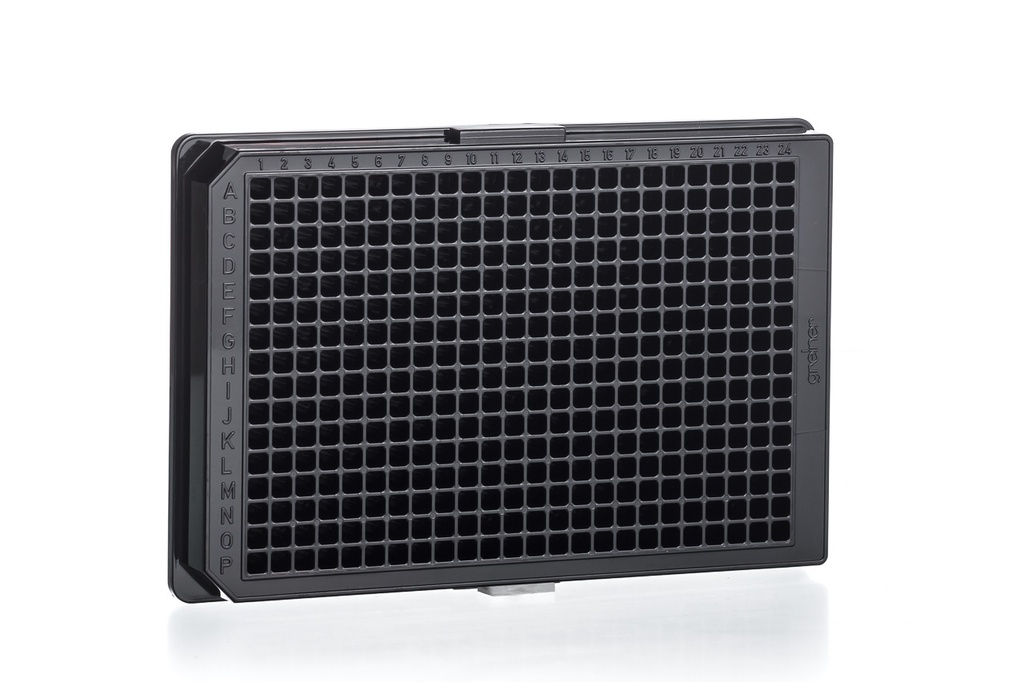 384W Streptavidin-coated Plate, PS, Black, Case of 40
