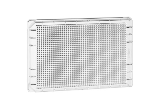 Greiner Bio-One Microplate 1536W Acoustic Dispensing Plate, CO, Flat Bottom, TC Treated, Sterile, Clear