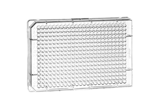 384W Small Volume HiBase Plate, PS, 30 uL/well, Flat Bottom, Clear, Case of 40