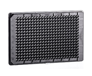 Greiner Bio-One Microplate 384W Small Volume™ LoBase Plate, CO, Flat Bottom, Chimney Style, Black µClear