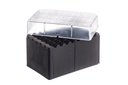 Greiner Bio-One 48-way Datamatri x RACK for 4 ml Cryo.s, PP, BLK w/Natural High Lid