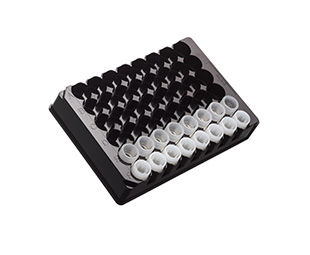 Cryo.s 48 way Cap Carrier, PC, Black, for storage of Cryo.s Screw Caps, Sterile, Case of 8