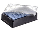 Greiner Bio-One Rack with 96 natural-capped 600µl Cryo.s, Datamatri x barcode (generic 2D sequence), sterile