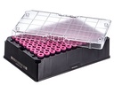 Greiner Bio-One Rack with 96 pink-capped 600µl Cryo.s, Datamatri x barcode (generic 2D sequence), sterile
