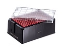 Rack with 96 red-capped 1000ul Cryo.s, Datamatrix barcode (generic 2D sequence), Case of 960