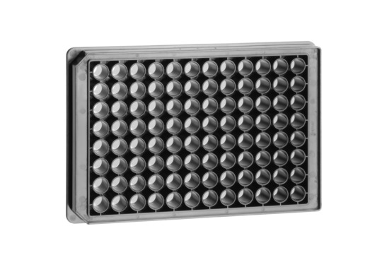Greiner Bio-One Screenstar Microplate, 96 Well, Cycloolefin Film Bottom, Black, CellCoat, Multicoat, Lid, 2 Pcs./Bag