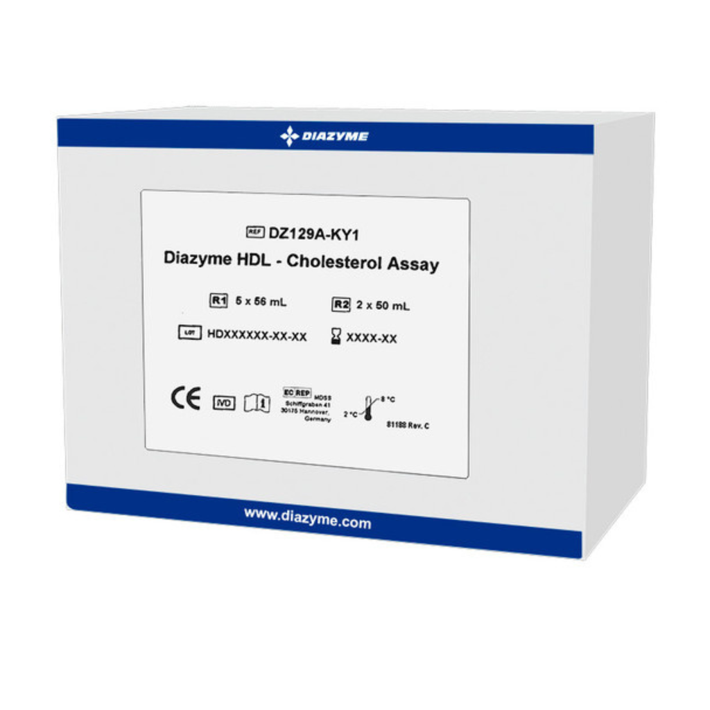 Diazyme HDL-Cholesterol test kit (liquid stable), R1: 5 x 56 ml R2: 2 x 50 ml