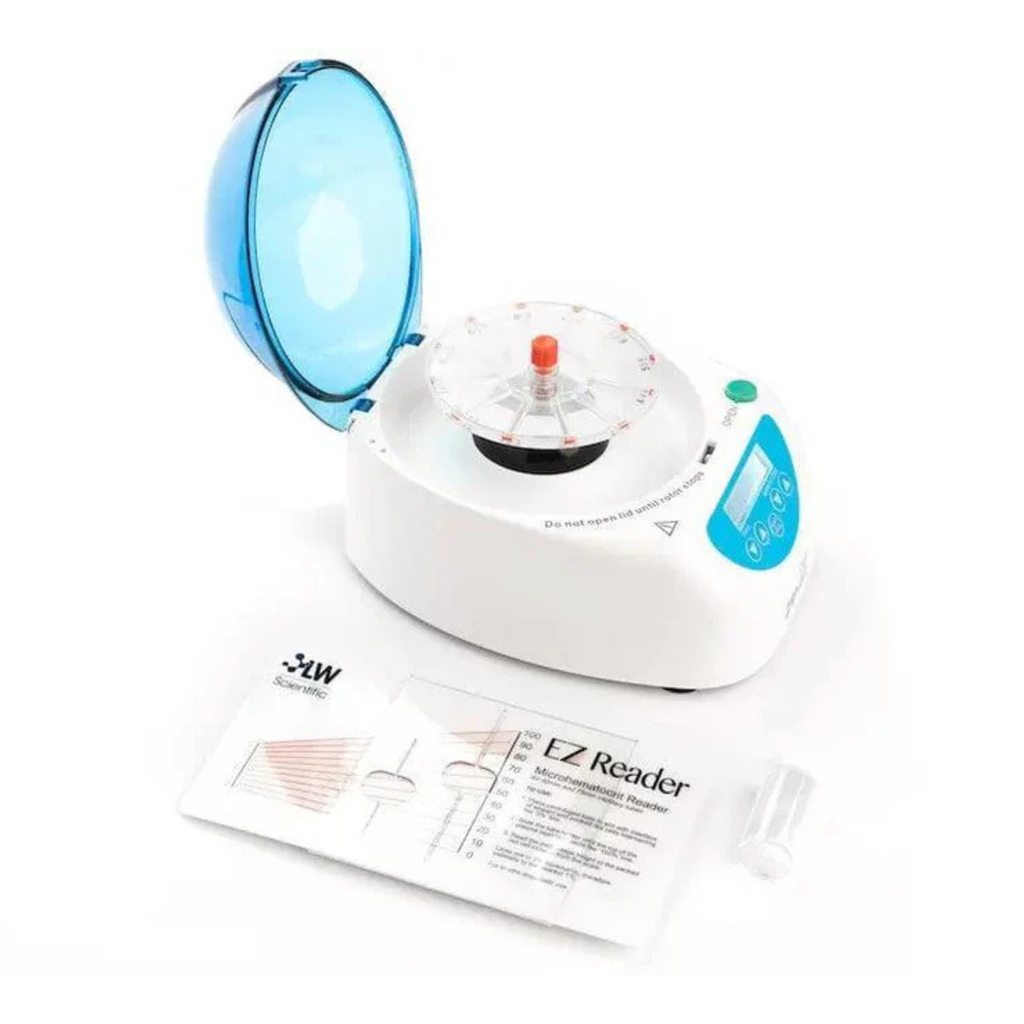 LW Scientific ZipCombo, with 12pl microhematocrit rotor (40mm capillary tubes)