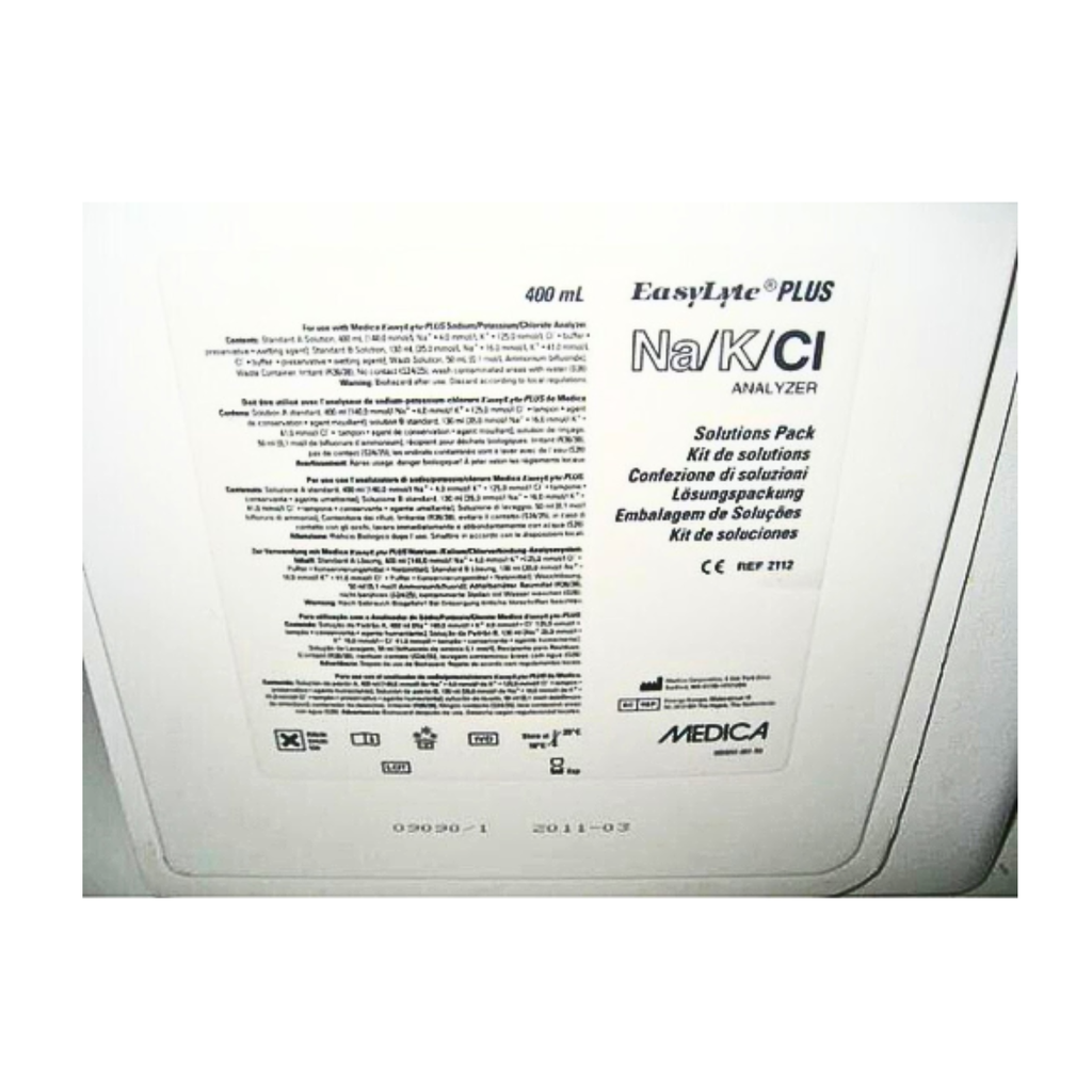 Medica EasyLyte Solutions Pack, NA/K/Cl, 400mL
