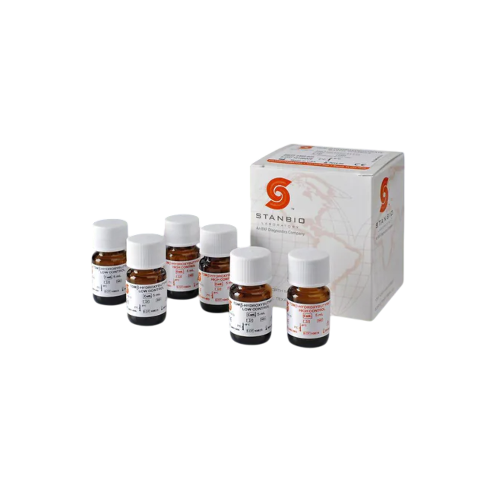 Stanbio TDM/ß-Hydroxybutyrate Bi-Level Controls, 6 x 5 mL, (3 low, 3 high level)