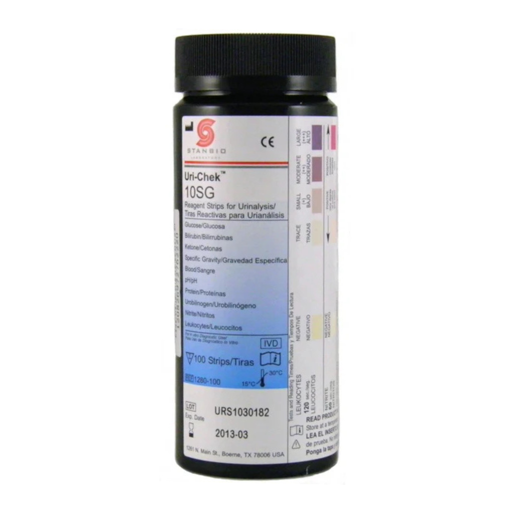 Stanbio Uri-Chek™ 10SG Urinalysis Reagent Strips, 100 Test