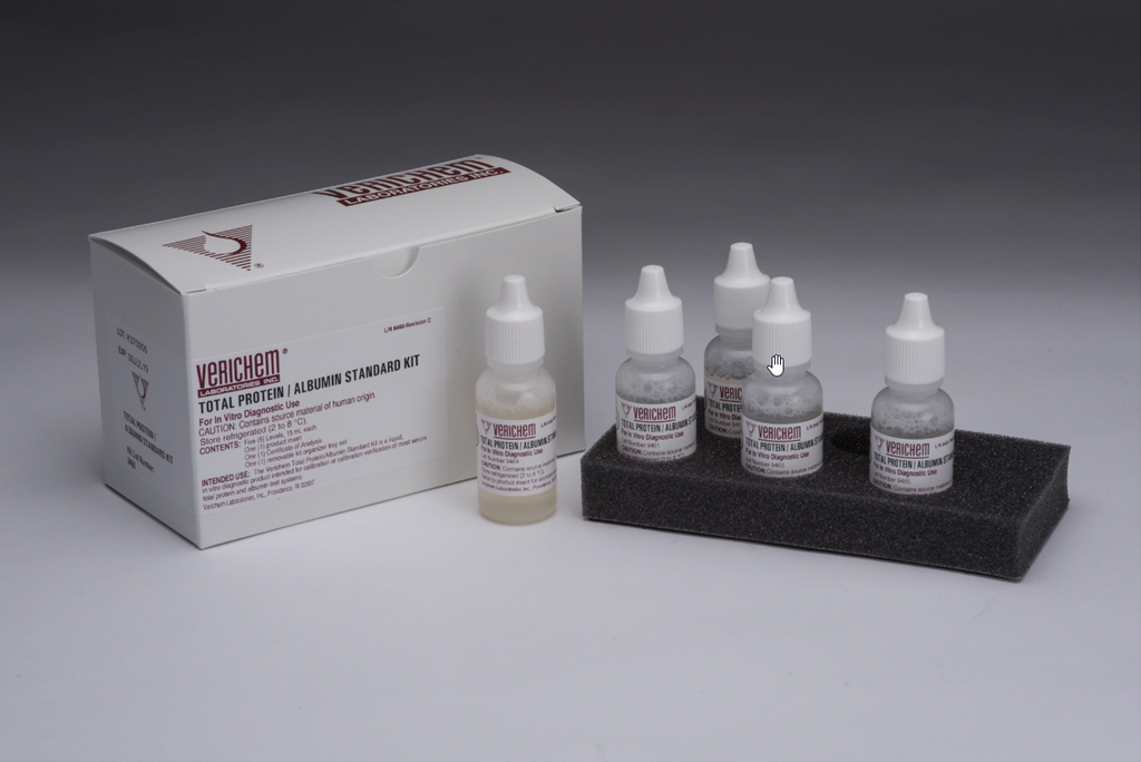 Verichem Total Protein/Albumin Standard Kit, 5 x 15.0 mL